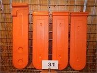 (3) 19IN & (1) 22IN CHAINSAW CASE BLADE COVERS
