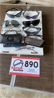 ASSORTED SUN GLASSES  AND EYE WEAR