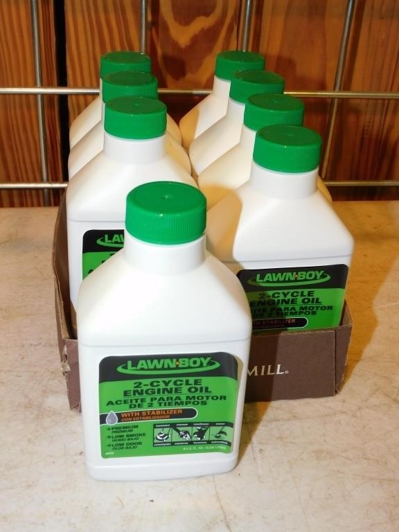 (8) BOTTLES OF LAWN-BOY TWO CYCLE OIL