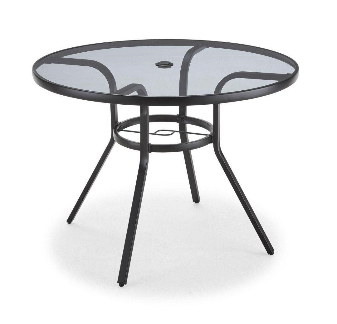 40" Round Glass Patio Table