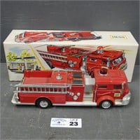 1970 Fire Engine Hess Truck w/ Battery Card -As Is