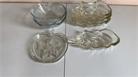 Vintage Abstract Dishes(4) and Apple Dishes