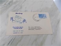 1956 Hockey First Day of Issue Envelope