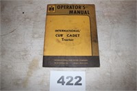 1961? CUB CADET TRACTOR OPERATOR MANUAL