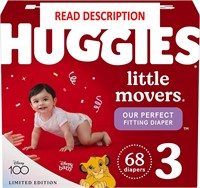 $23  Huggies Size 3  Little Movers  68 Count