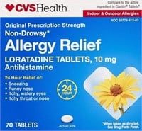 $32 CVS Health 70ct Allergy Relief Like Claritin