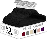 Utopia 50-Pack Non-Slip Velvet Hangers