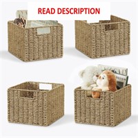 $57  Seagrass Baskets for Storage (Set of 4)