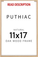 $29  Oak 11x17 Frame - Natural Solid Wood Beige-1P