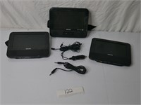 portable dvd player and screens- Not tested