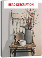 $33  Farmhouse Canvas Art  Rustic Flower 16x24in