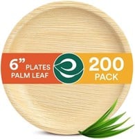 SEALED-ECO SOUL 6'' Compostable Palm Plates