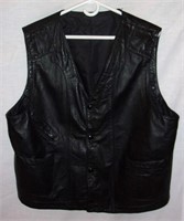 Men's leather vest.