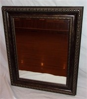 Modern wooden framed mirror.