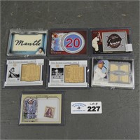 Assorted Baseball Jersey, Patch & Numbered Cards