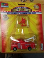 G) New, Fun Express Pull Back Firefighter Set