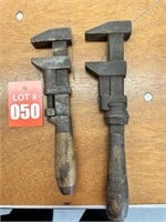 Vintage Adjustable Monkey Wrenches (2)
