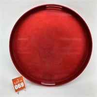 Round Red Tray
