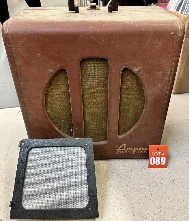 Vintage Ampro Super Stylist Speaker & Speaker