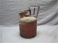 Vintage Underwriters Lab. Safety Red Gas/Oil Can