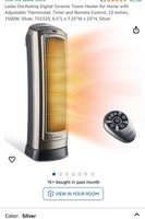 Lasko Oscillating Digital Ceramic Tower Heater