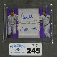 2018 Topps Judge & Sanchez Dual Signed & 3/5