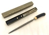 Shapleigh's Diamond Edge carving knife IOB & knife