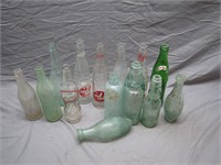 Lot Of Assorted Vintage & Antique Glass Bottles