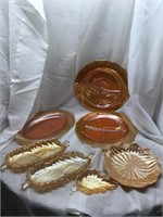 Lot of Carnival Glass Plates/Dishes