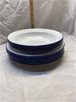 Enamel Ware Plates And Bowls