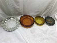 Lot of Vintage Glass ashtrays