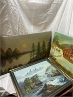 Lot of 3 Paintings