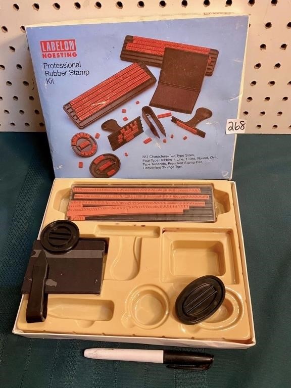 RUBBER STAMPING KIT IN BOX