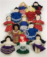Vintage International Rag Dolls 6.5in H Embroiderd