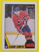 Claude Lemieux 1987-88 O-Pee-Chee Rookie Card