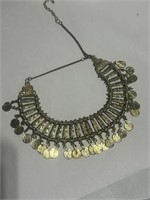 Gold tone Brass Indian Necklace