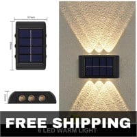 NEW 6LED Solar Wall Lamp Outdoor Waterproof