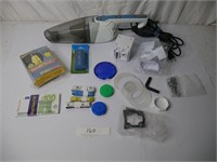 handheld vacuum, misc items