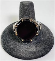 Men's Sterling Black Onyx Ring 14 Grams Size 11