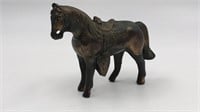 Vintage Horse Figure Hollow Bronze Tone