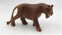Hand Carved Panther Figure Africa