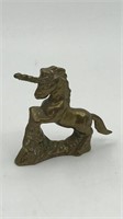 Brass Unicorn Figure