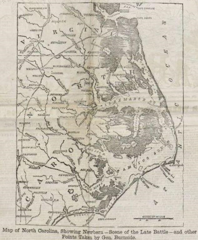 Civil War Map, 1862