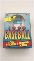 1990 Fleer Baseball Complete Wax Box 36 Packs