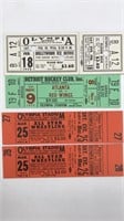 4 Vintage Olympia Stadium Sports Tickets