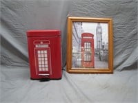 British London Red Telephone Booth Lot
