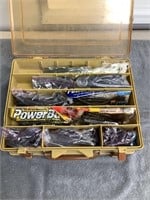 Plano Tackle Box  Double Sided  Full of Soft Baits