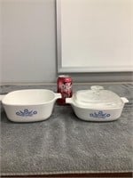 2 Corning Ware Dishes w/ One Lid