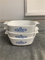 3 Corning Ware Dishes   No Lids