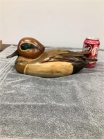 Wooden Duck Decoy - Signed Tom Tabor/